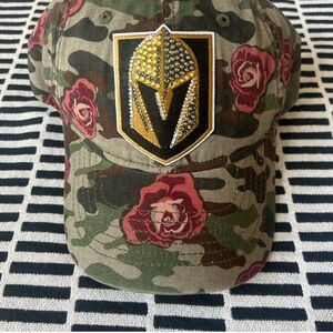 Green and Red Floral Camouflage Hat